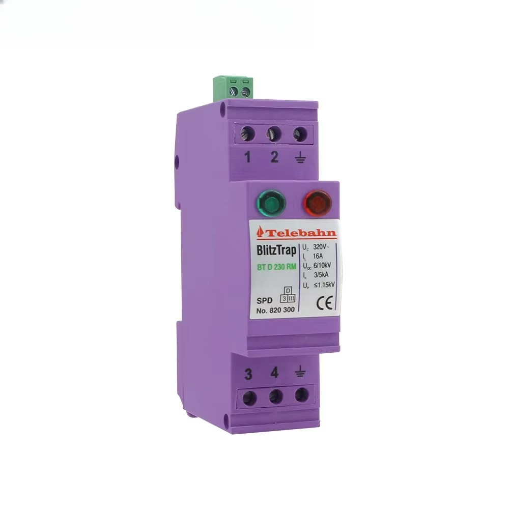 Ac Surge Protector - 230V AC T3 SPD overspanningsbeveiliging, laagspanningsbeveiliging,