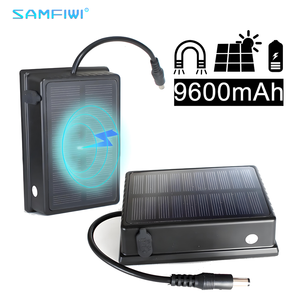 Renewable Energy Source - Magnetische oplaadbare powerbank op zonne-energie, waterdicht,