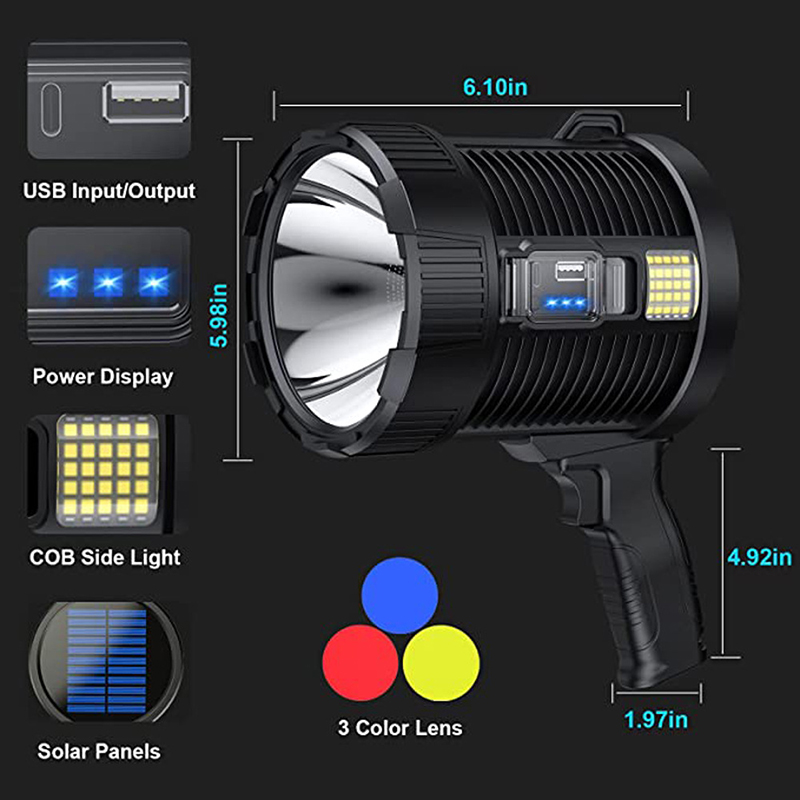 XHP90 Ultra heldere LED zaklam - Renewable Energy Source recensie en prijs