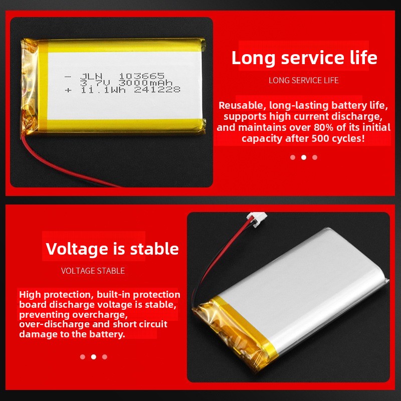 103665 3.7 V 3000 mAh Polymeer - Renewable Energy Source recensie en prijs