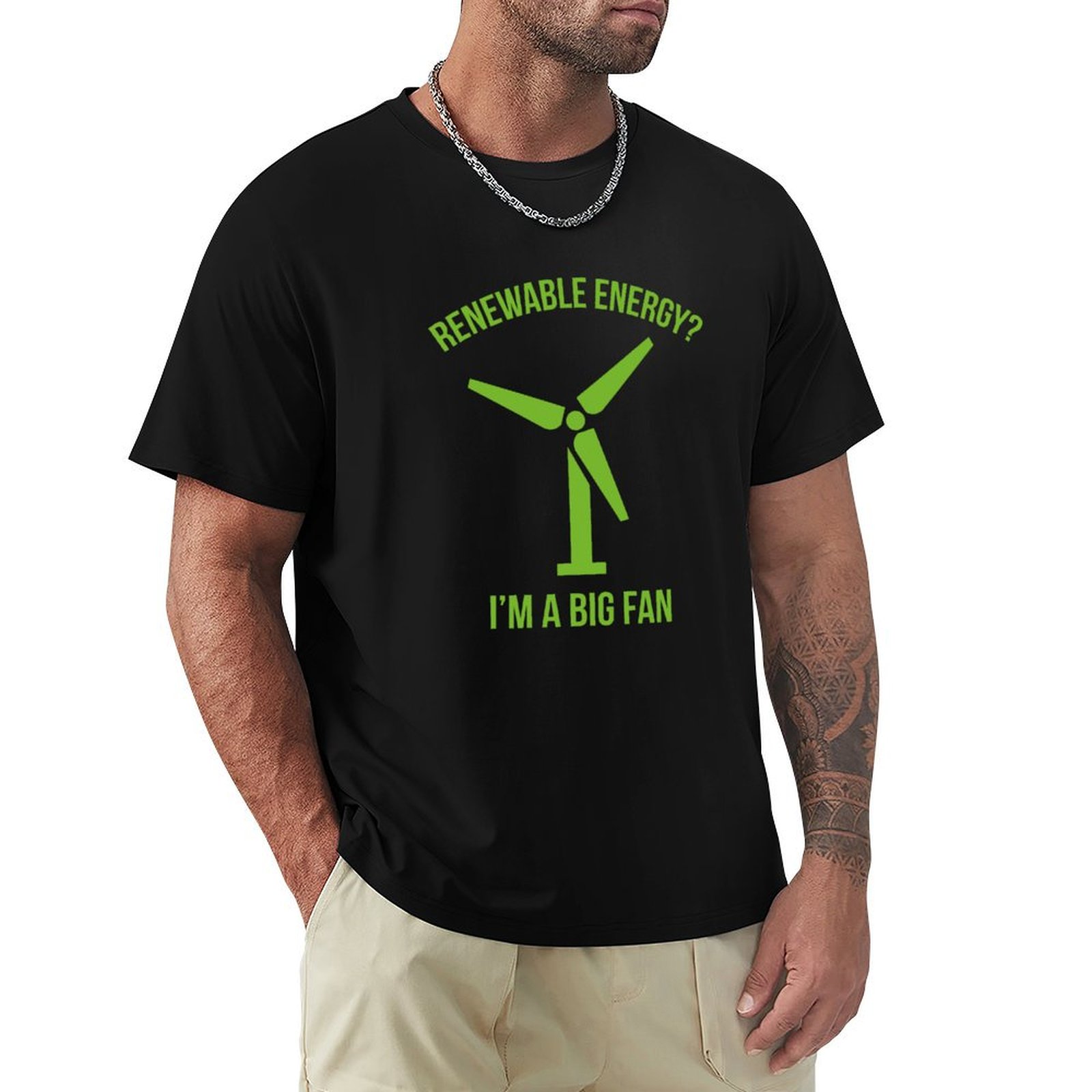 T-shirt voor duurzame energie, - Renewable Energy Work recensie en prijs