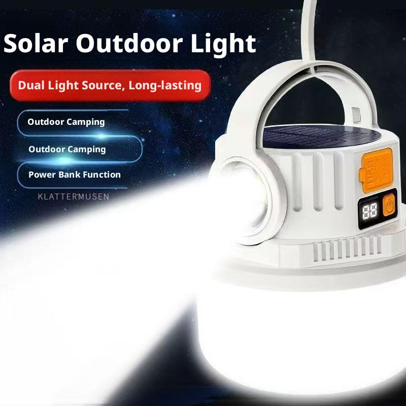 Zonne-campinglamp met dubbele  - Renewable Energy Source recensie en prijs
