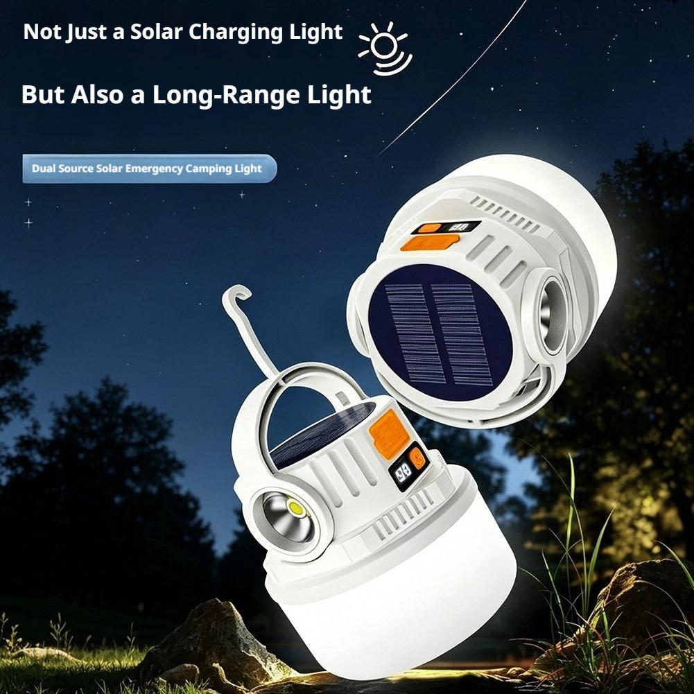 Zonne-campinglamp met dubbele  - Renewable Energy Source recensie en prijs